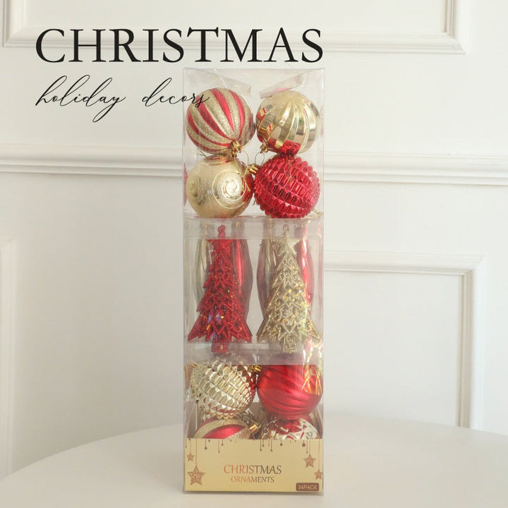 Christmas Ornaments Set for a Layered Tree Display