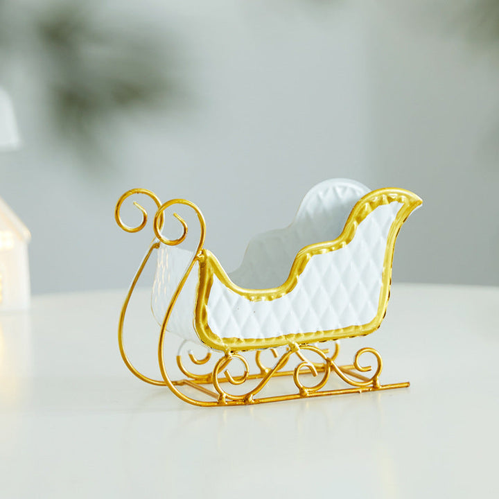 Christmas Sleigh Decor for Festive Tabletop Displays