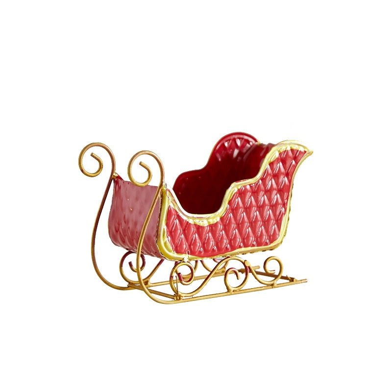 Christmas Sleigh Decor for Festive Tabletop Displays