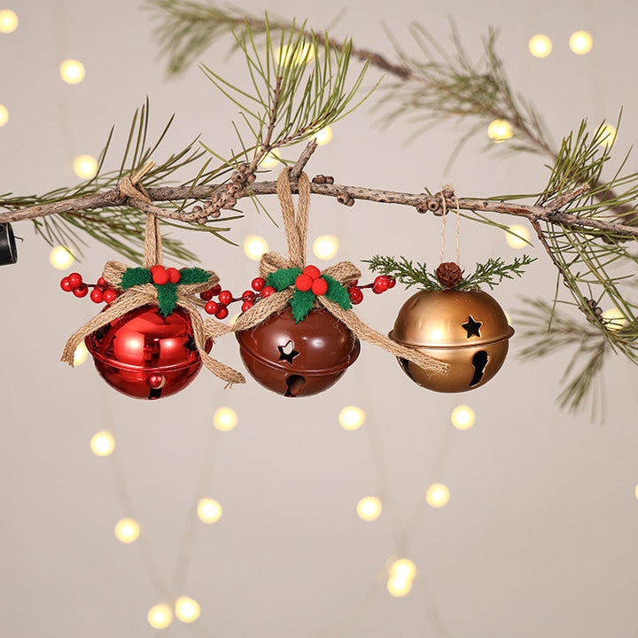 Christmas Bell Ornament for Rustic Holiday Tree Decor