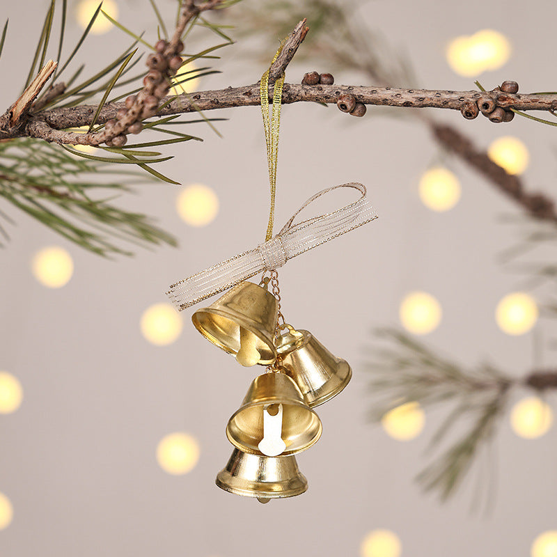 Christmas Bell Ornament for Rustic Holiday Tree Decor