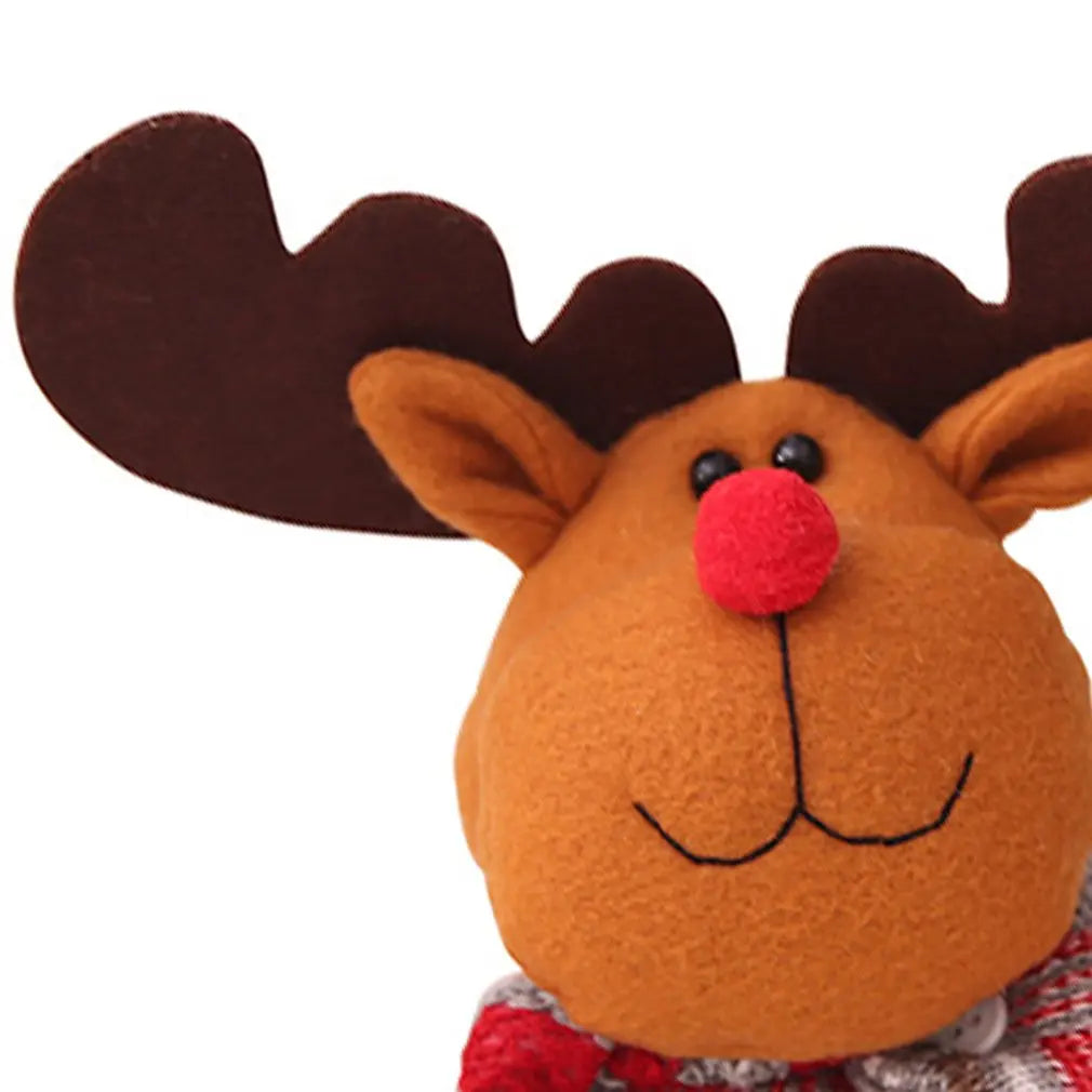 Plush Reindeer Curtain Buckle for Christmas Windows