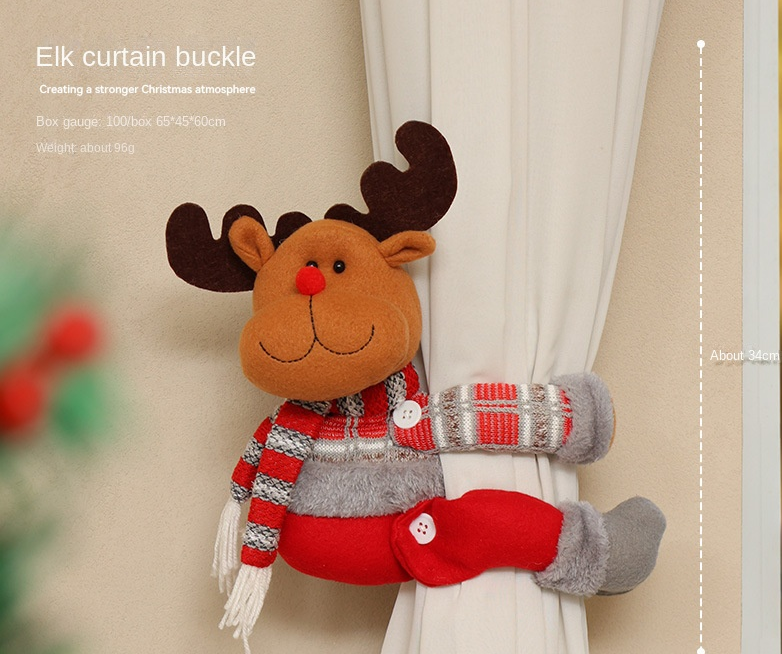 Christmas Curtain Clips for Festive Holiday Styling
