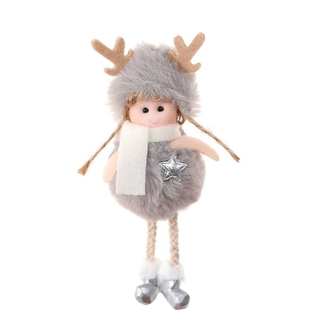 Plush Christmas Hanging Ornaments for Cozy Holiday Charm