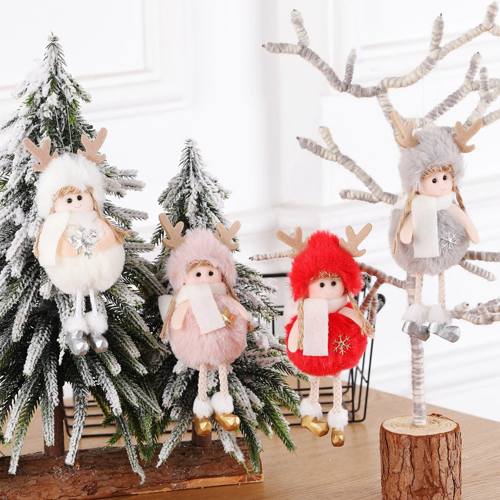 Plush Christmas Hanging Ornaments for Cozy Holiday Charm