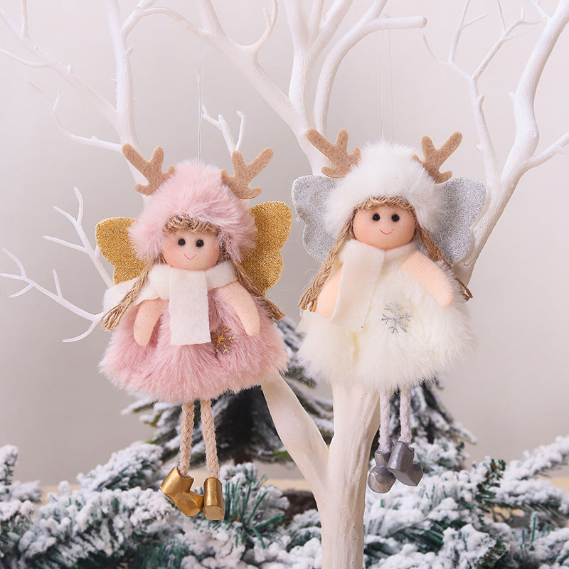Plush Christmas Hanging Ornaments for Cozy Holiday Charm