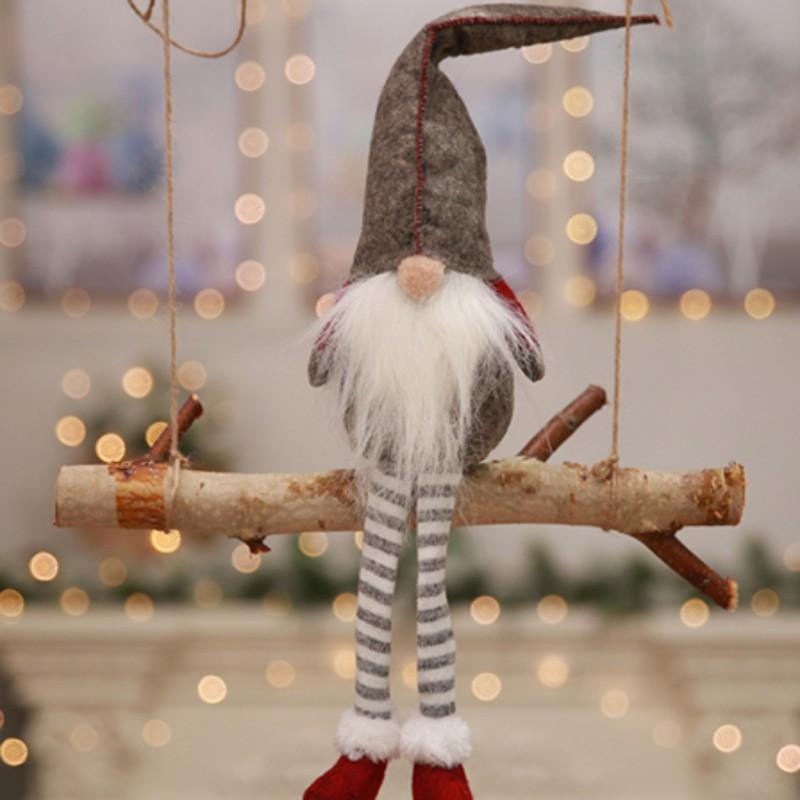 50cm Sitting Christmas Elf Decoration for Cozy Displays