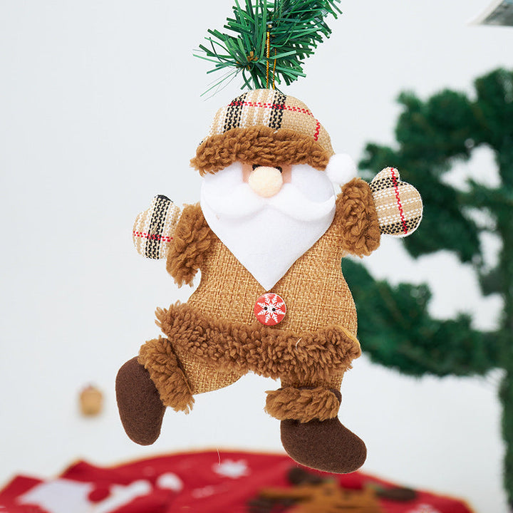 Christmas Fabric Ornaments for Cozy Rustic Tree Decor