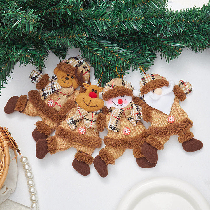 Christmas Fabric Ornaments for Cozy Rustic Tree Decor