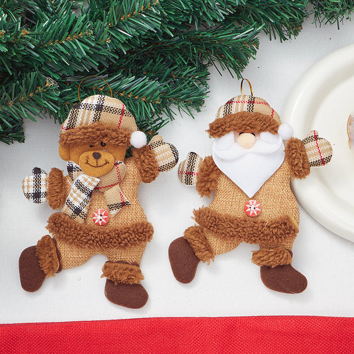 Christmas Fabric Ornaments for Cozy Rustic Tree Decor
