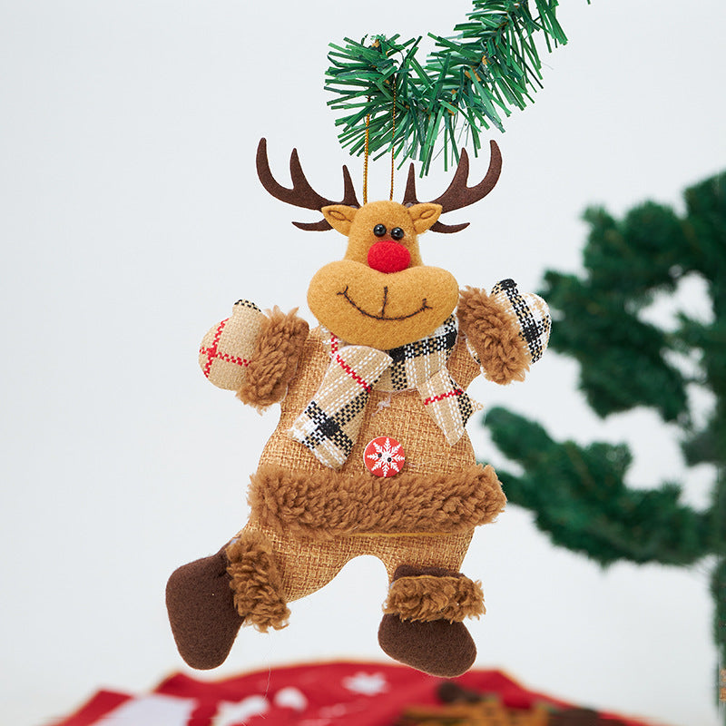 Christmas Fabric Ornaments for Cozy Rustic Tree Decor