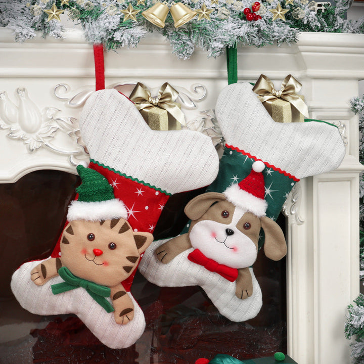Christmas Cat & Dog Stockings for Festive Mantels