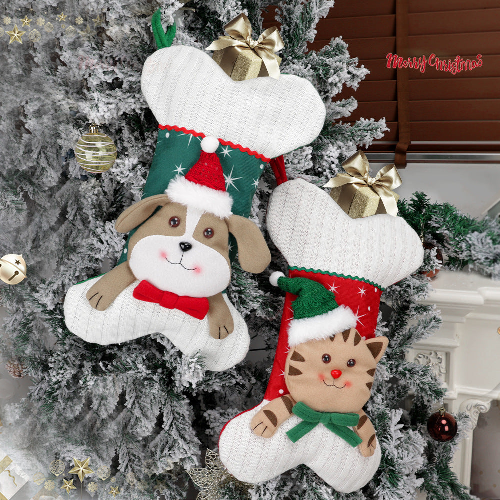 Christmas Cat & Dog Stockings for Festive Mantels
