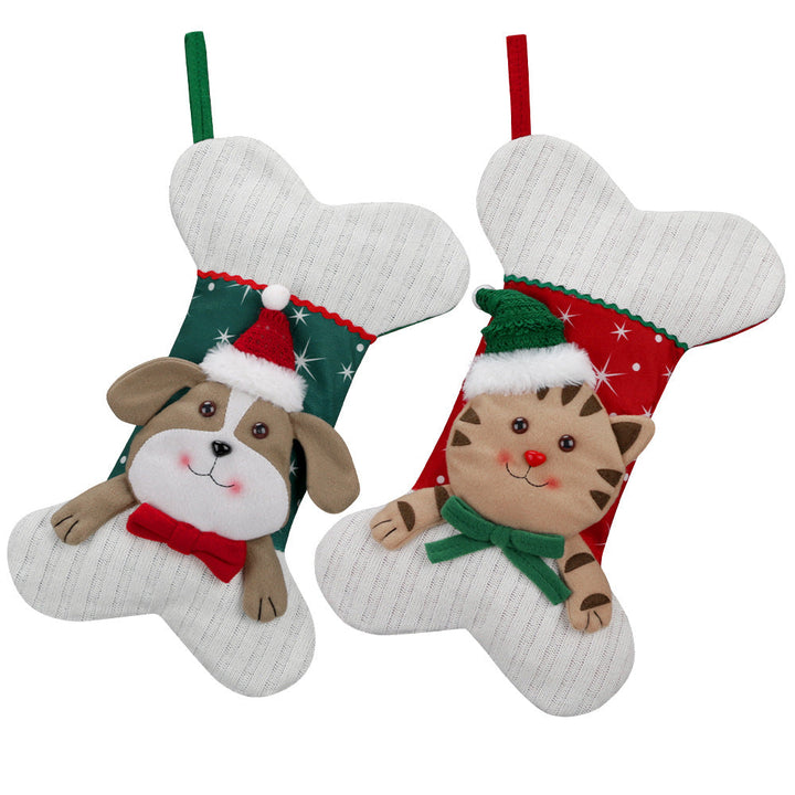 Christmas Cat & Dog Stockings for Festive Mantels