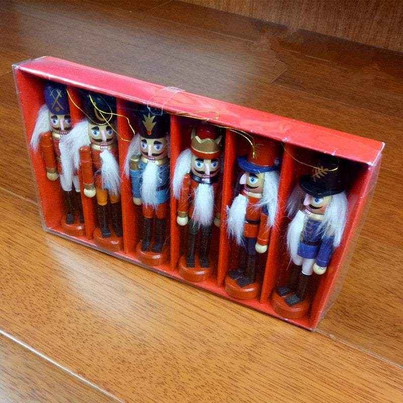 Wooden Nutcracker Ornament – 12cm Christmas Decor