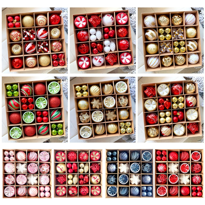 Christmas Ornaments 6cm Colorful Assorted Tree Decor