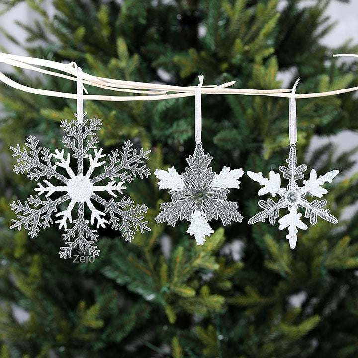 Acrylic Snowflake Ornaments for Frosted Tree Sparkle