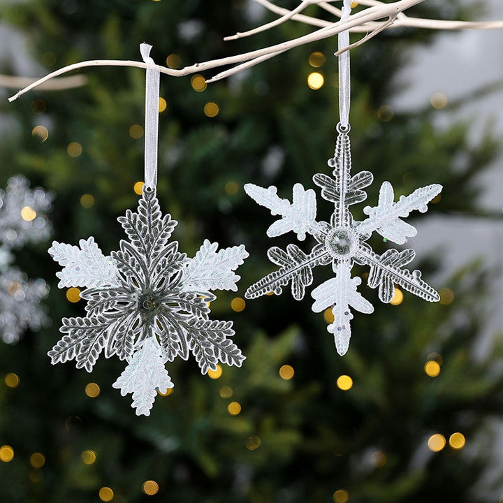 Acrylic Snowflake Ornaments for Frosted Tree Sparkle