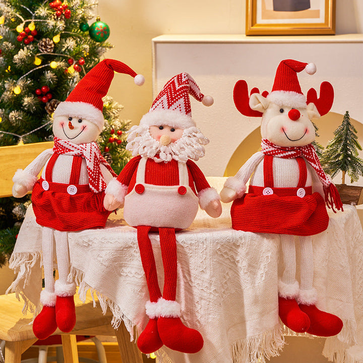 Christmas Doll Decoration Set – 3 Festive Figures