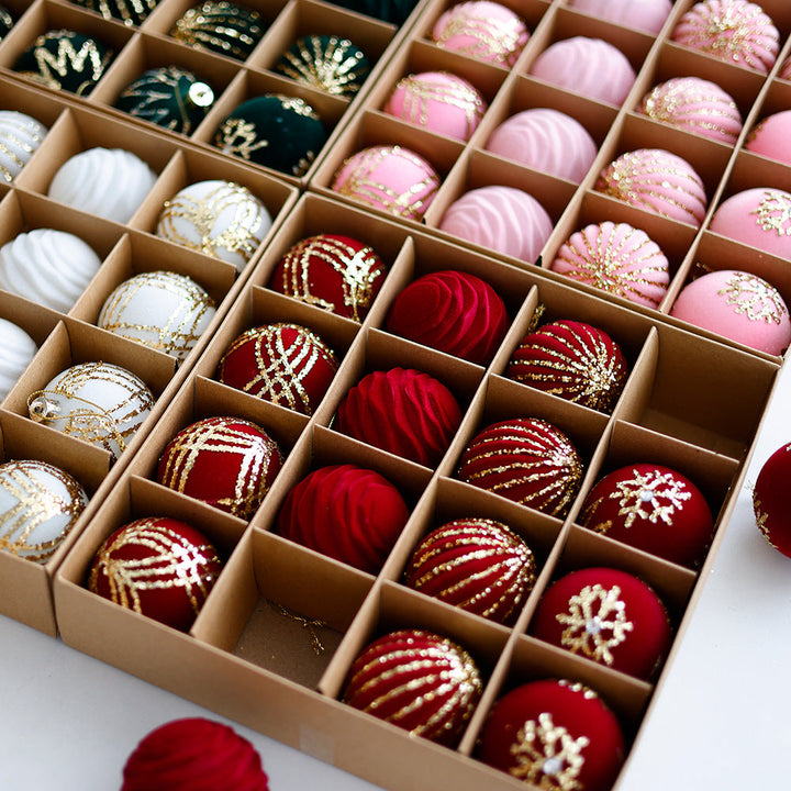 Christmas Ornament Set for Elegant Coordinated Trees