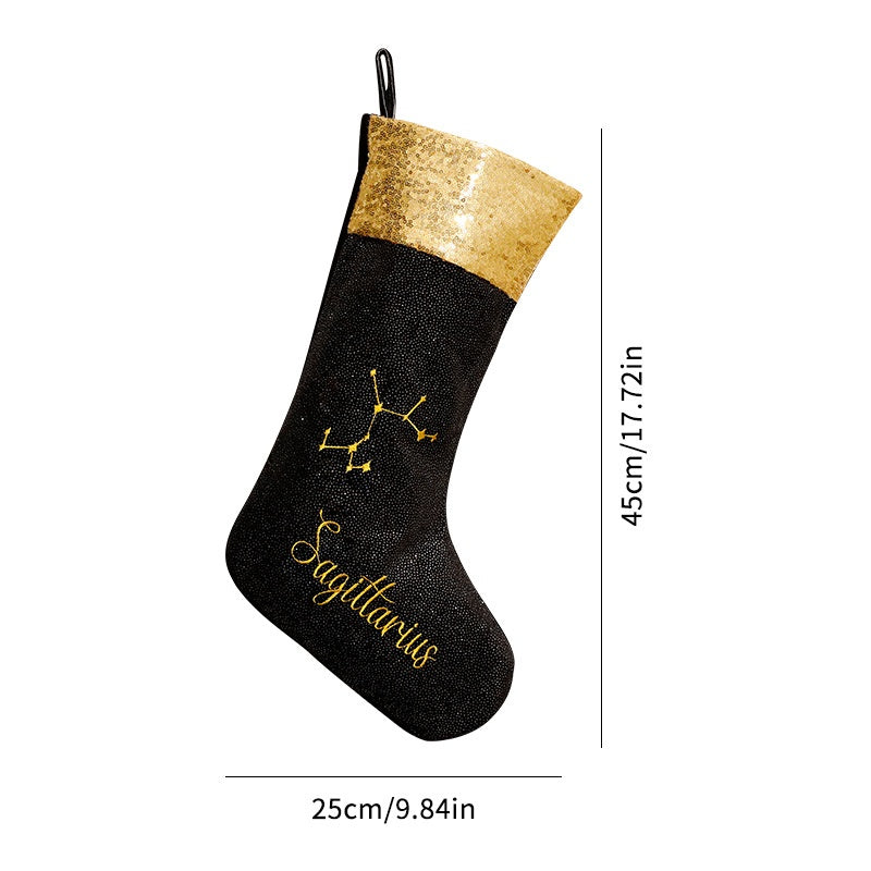 Zodiac Christmas Stocking for Glamorous Holiday Decor