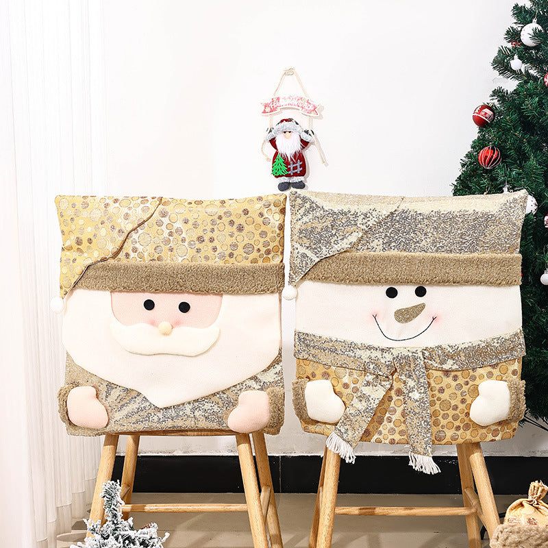 Christmas Chair Covers: Santa & Snowman Dining Decor