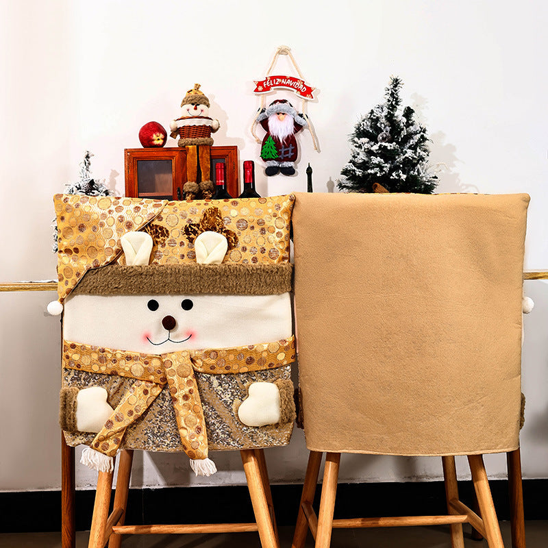 Christmas Chair Covers: Santa & Snowman Dining Decor