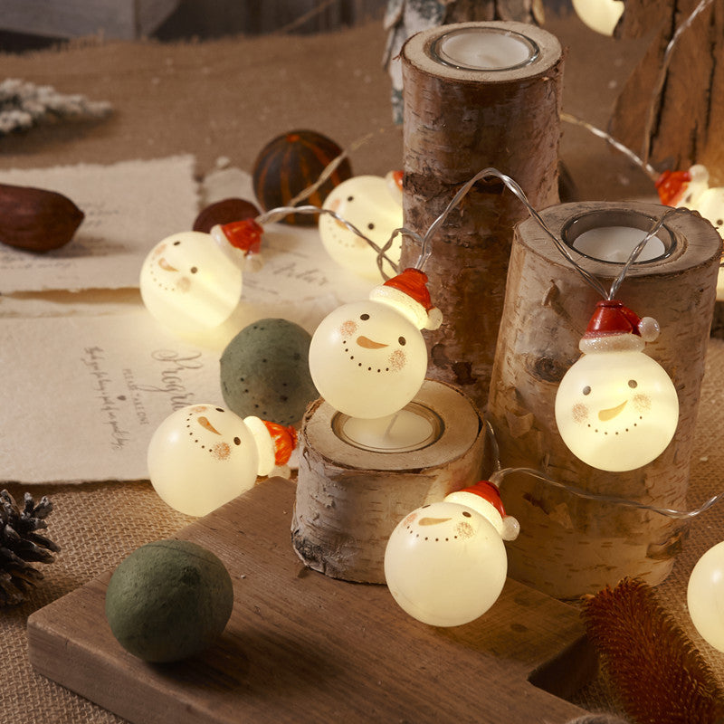 Christmas String Lights With Snowmen for Festive Glow
