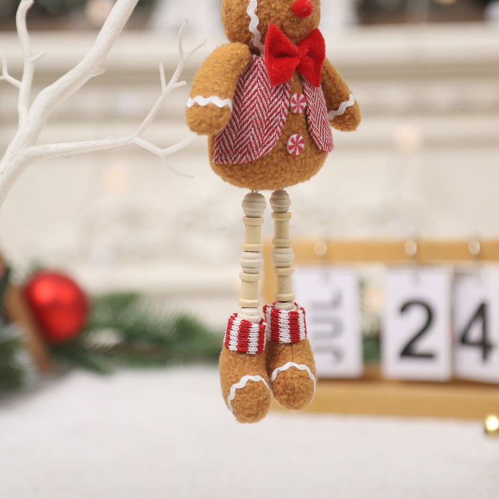Gingerbread Couple Hanging Dolls for Christmas Charm