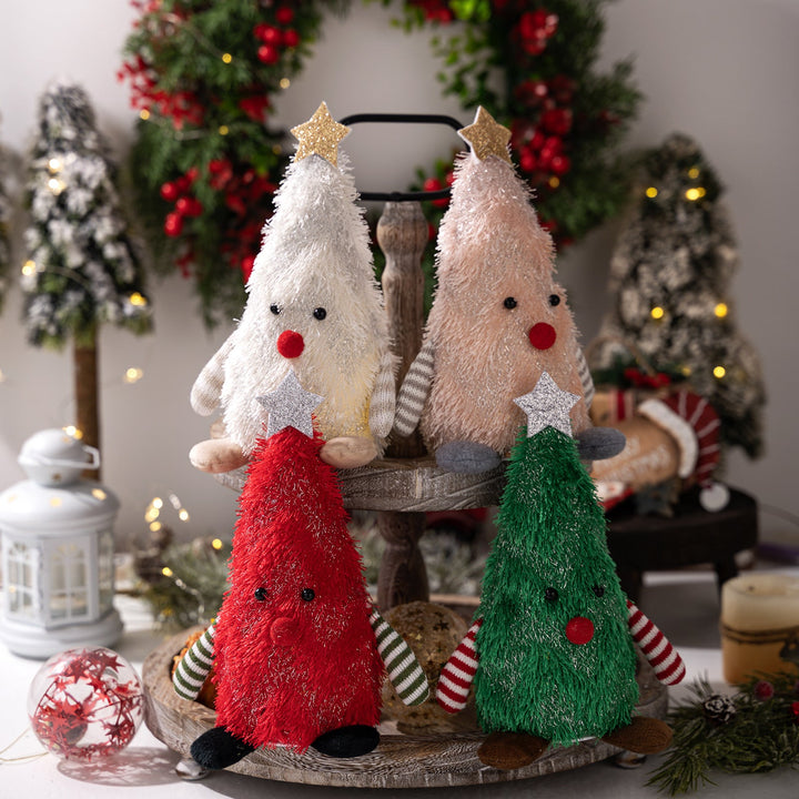 Light-Up Christmas Tree Doll Tabletop Ornament