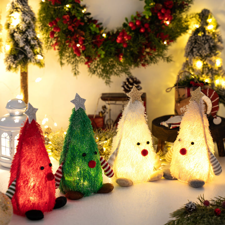 Light-Up Christmas Tree Doll Tabletop Ornament