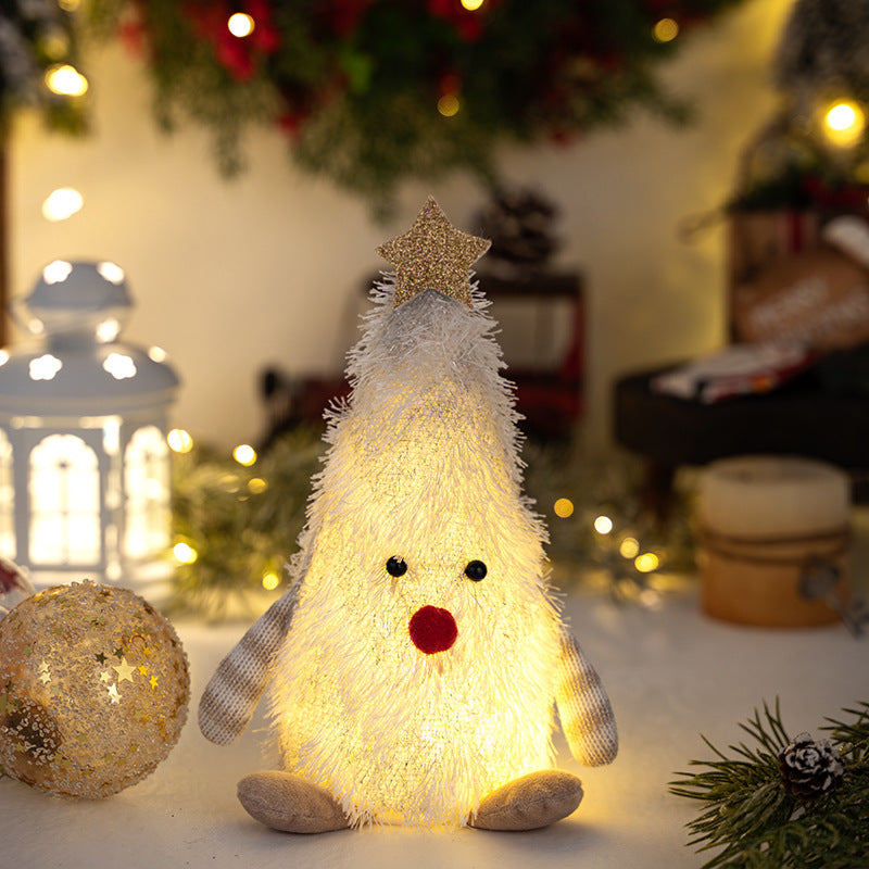 Light-Up Christmas Tree Doll Tabletop Ornament
