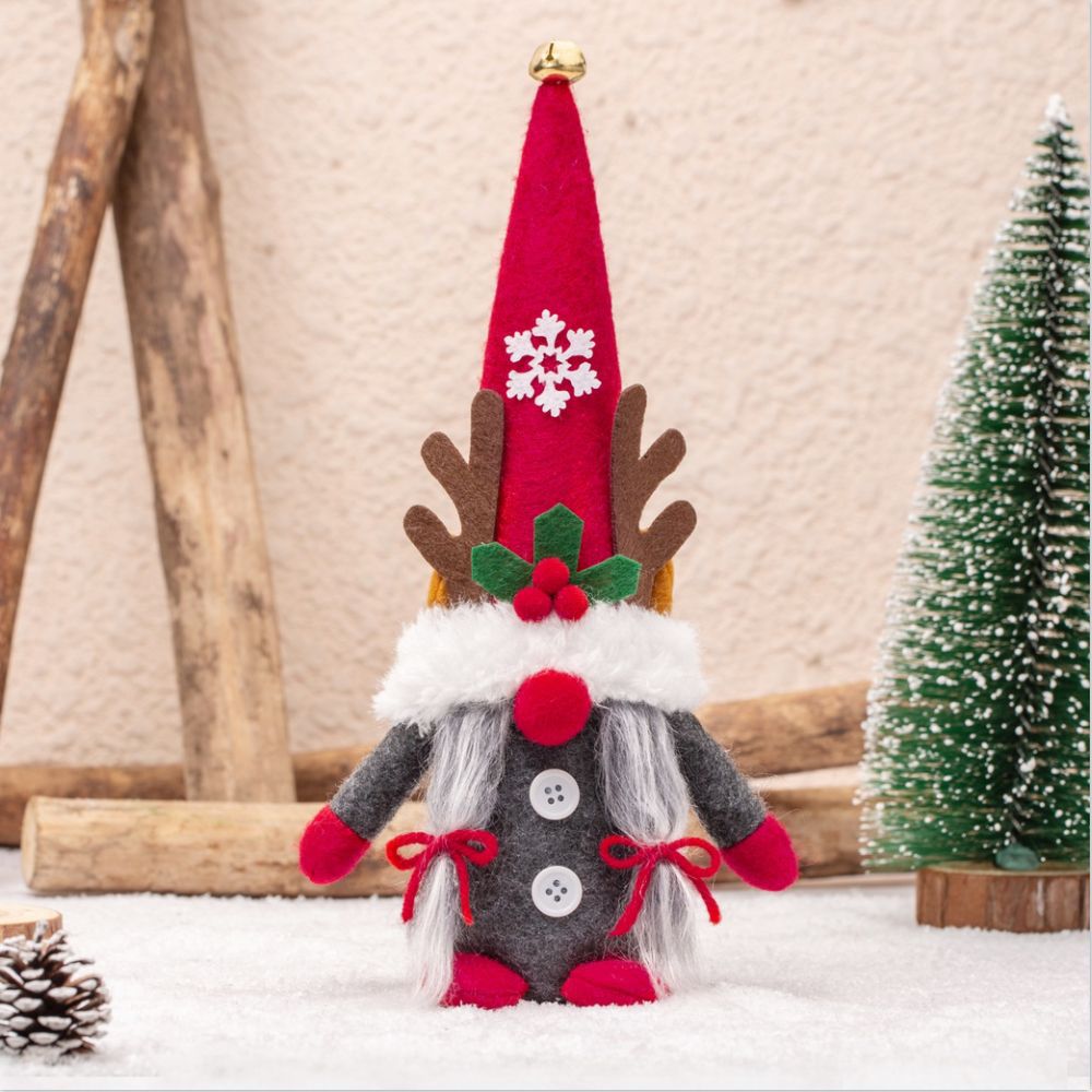 Christmas Gnome Pair for a Cozy Woodland Holiday Display