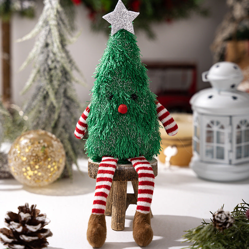 Plush Christmas Tree Doll Decoration for Cozy Holiday