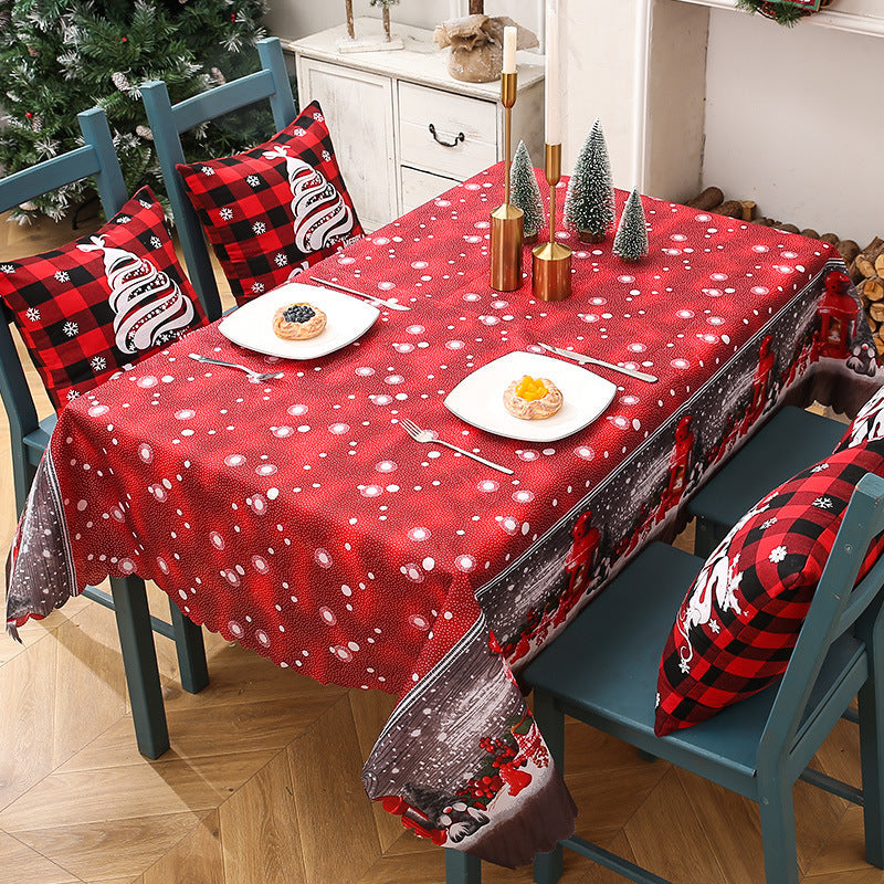 Christmas Tablecloth Festive Holiday Dining Table Decor