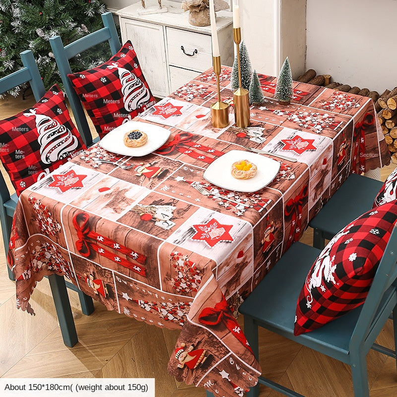 Christmas Tablecloth Festive Holiday Dining Table Decor