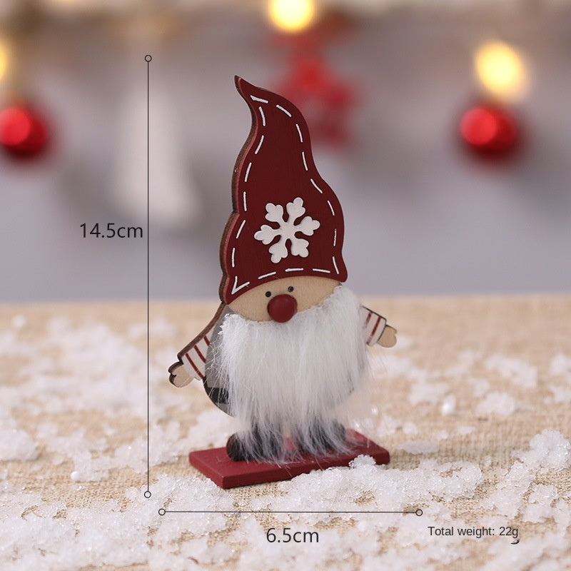 Wooden Christmas Decorations for Festive Tabletop Displays