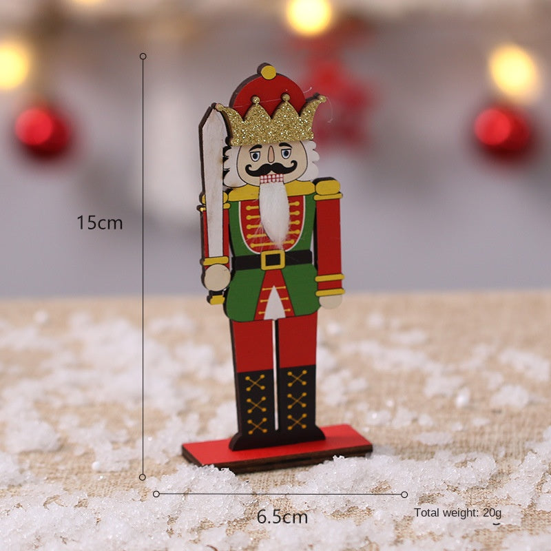 Wooden Christmas Decorations for Festive Tabletop Displays