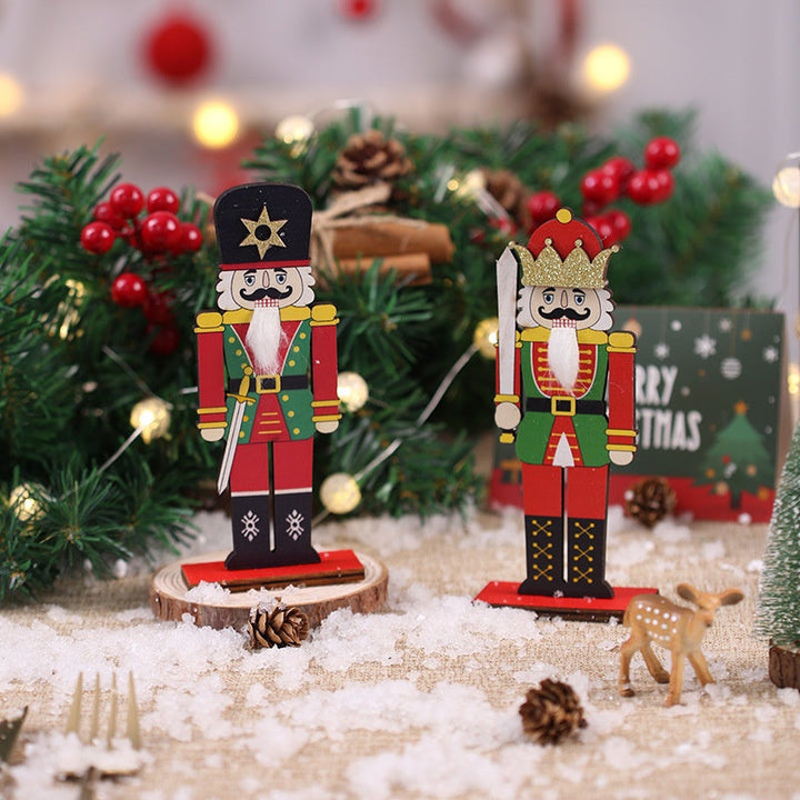 Wooden Christmas Decorations for Festive Tabletop Displays