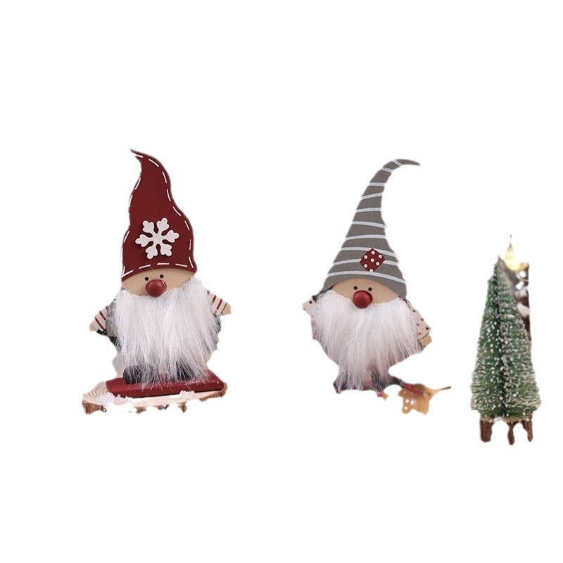 Wooden Christmas Decorations for Festive Tabletop Displays