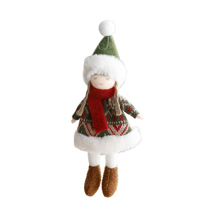 Plush Christmas Ornament Doll for Cozy Holiday Decor