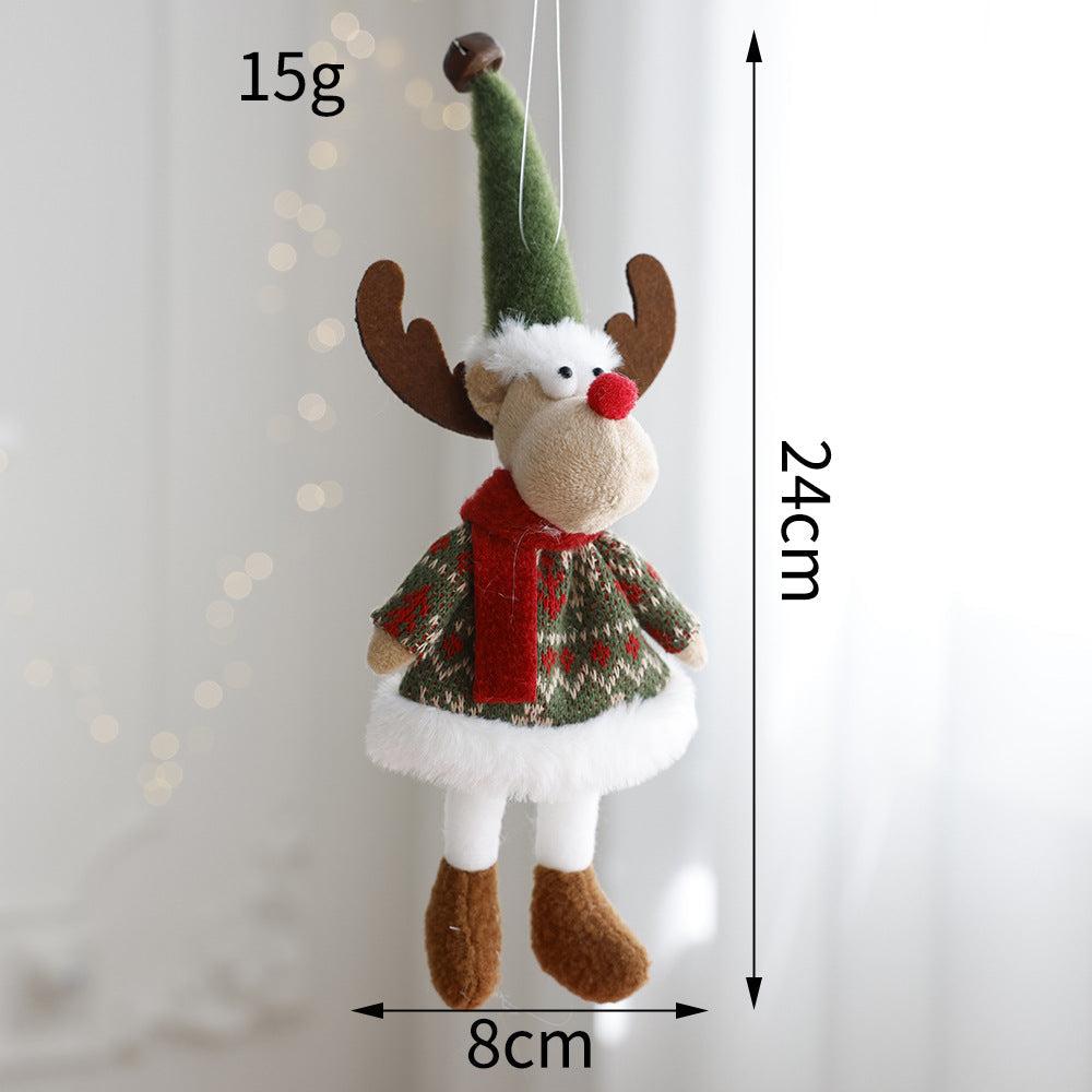 Plush Christmas Ornament Doll for Cozy Holiday Decor