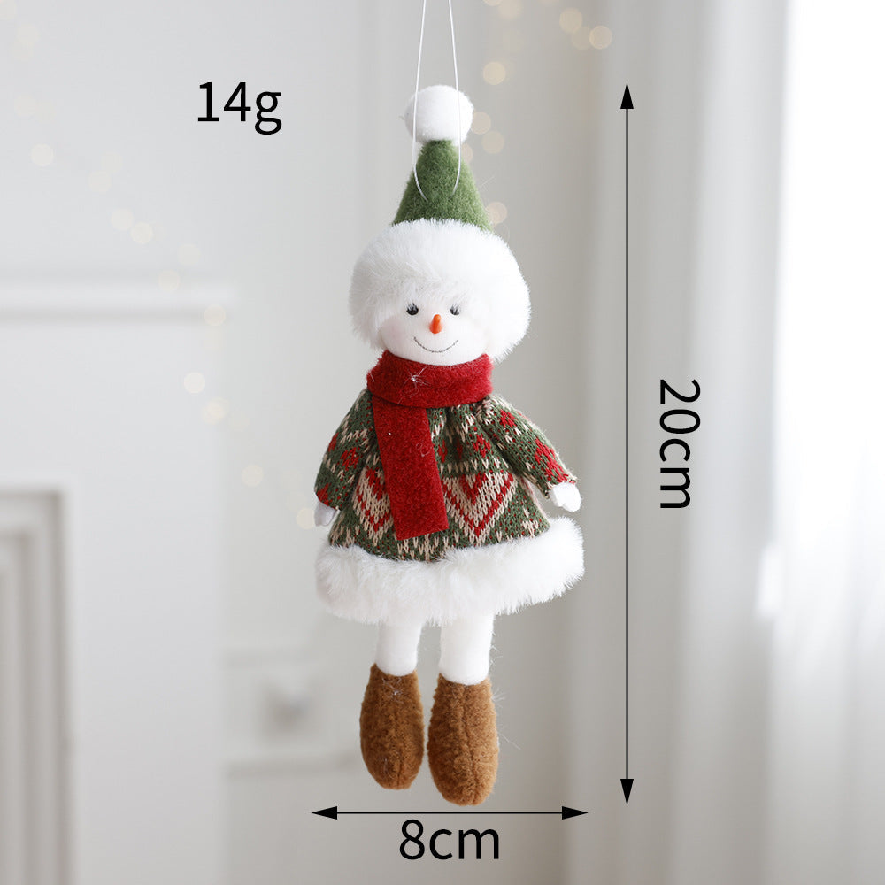 Plush Christmas Ornament Doll for Cozy Holiday Decor