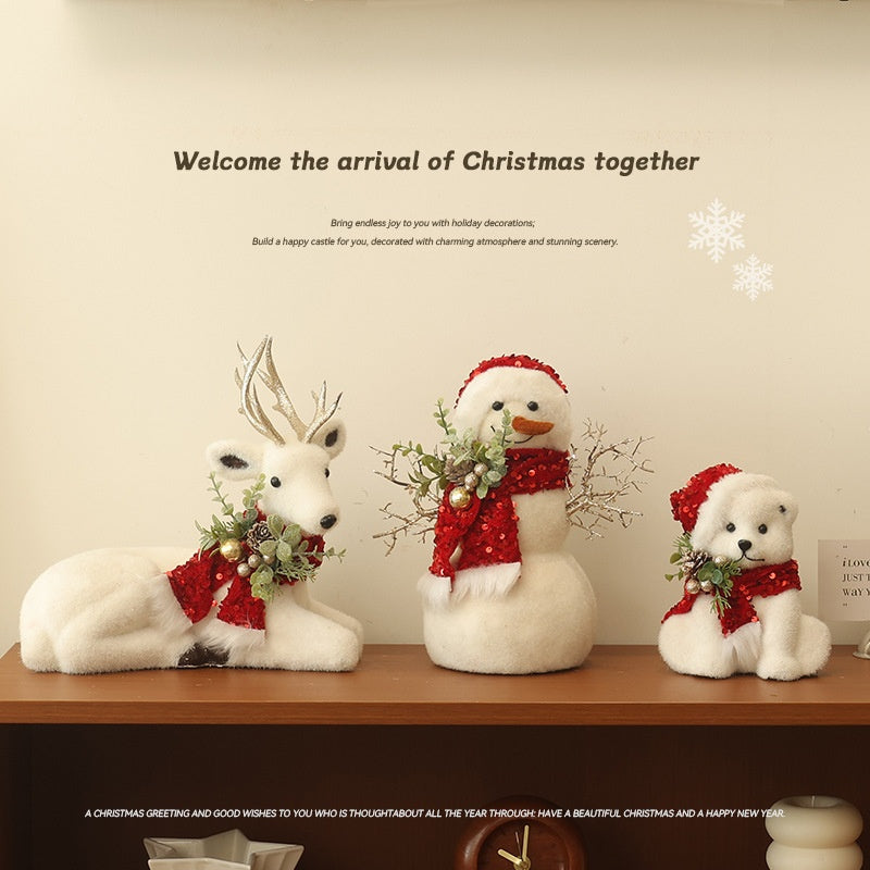 Christmas Figurines for Cozy Coordinated Holiday Displays