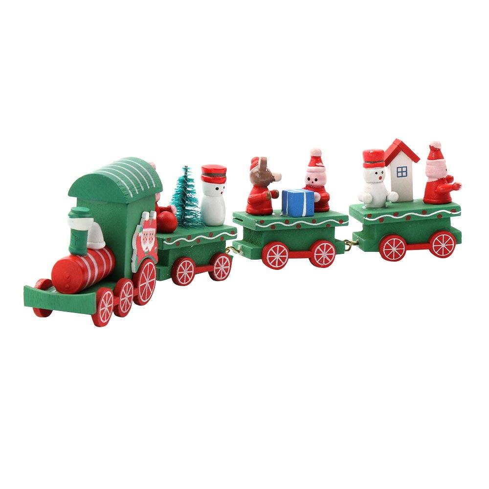 Wooden Christmas Train Decor for Cheerful Festive Displays