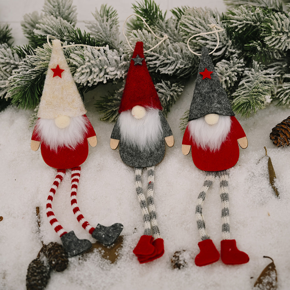 Hanging Gnome Christmas Ornaments | 3-Piece Decor Set