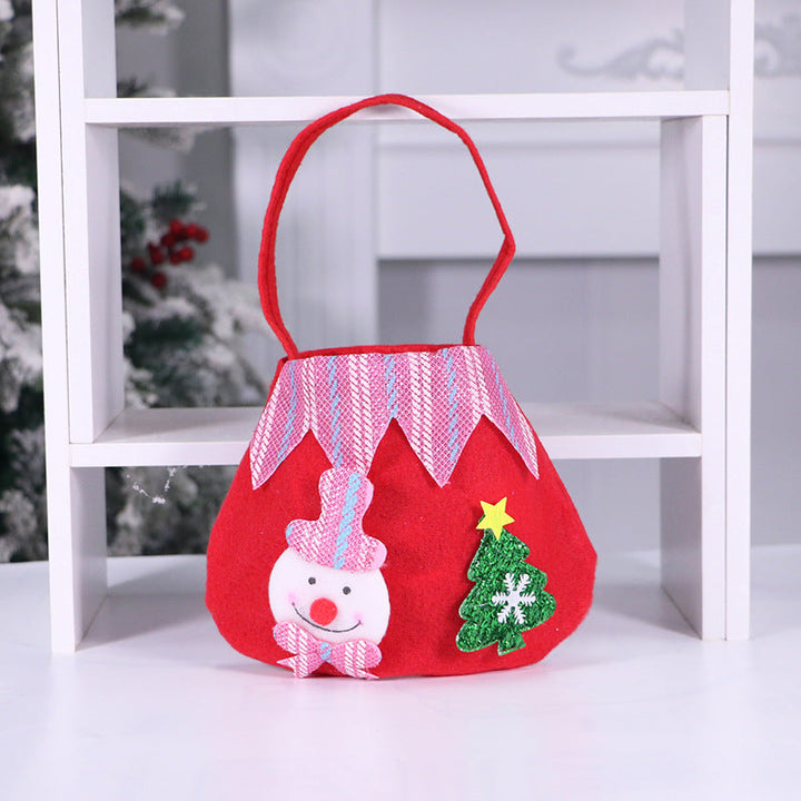 Reusable Christmas Gift Bags for Santa & Snowman Duo