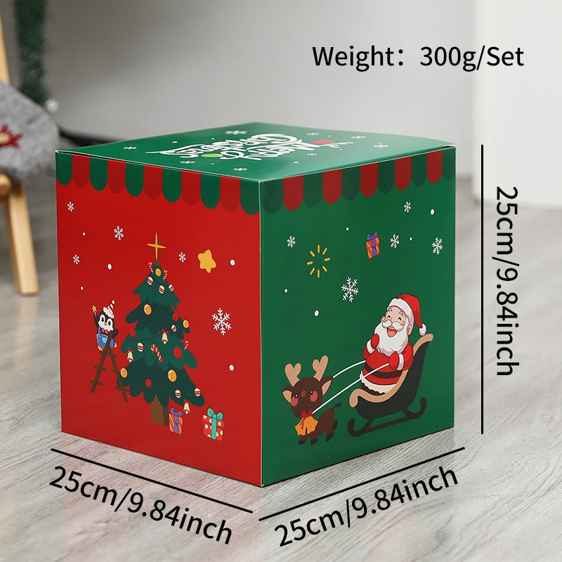 25 cm Christmas Gift Boxes for Colorful Festive Displays