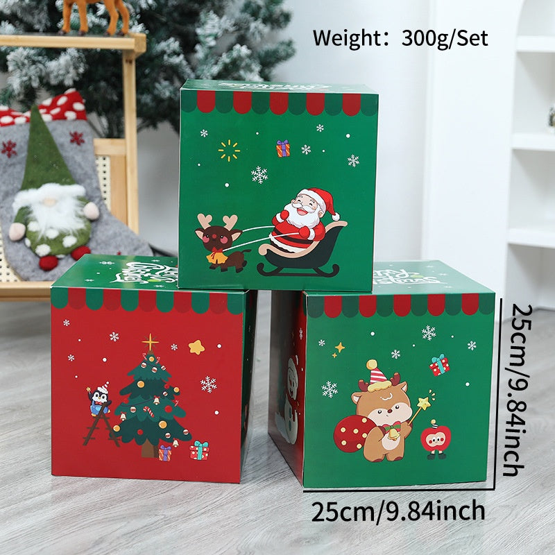 25 cm Christmas Gift Boxes for Colorful Festive Displays