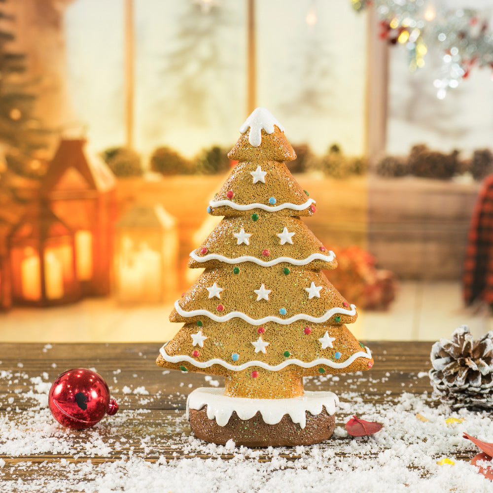 Gingerbread Christmas Tree Tabletop Holiday Decoration